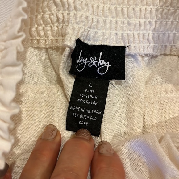 Linen/Rayon Comfortable Beachy Pants - Picture 3 of 5